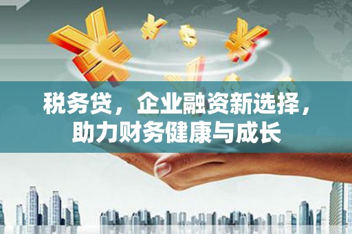 玉树税务贷，企业融资新选择，助力财务健康与成长