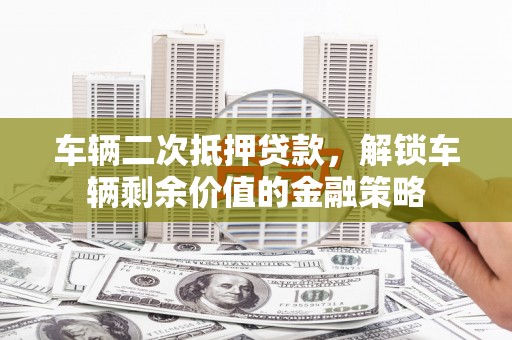 玉树车辆二次抵押贷款，解锁车辆剩余价值的金融策略