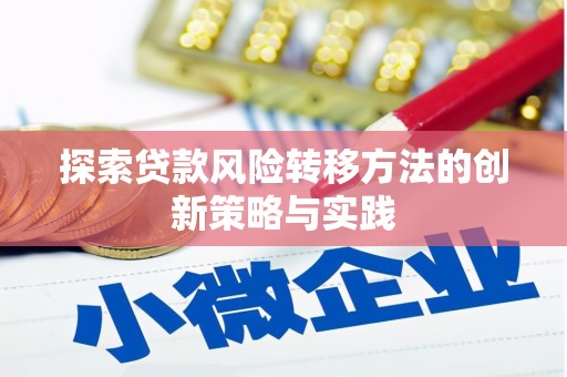 玉树探索贷款风险转移方法的创新策略与实践