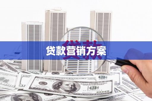玉树贷款营销方案